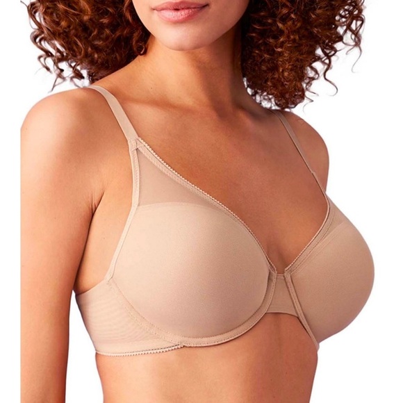 B.TEMPT’D BY WACOAL ETCHED IN STYLE T-SHIRT BRA NATURAL TAN SIZE 34DDD - Picture 4 of 6